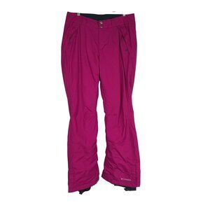 COLUMBIA - WOMEN'S MEDIUM - PINK SNOW SKI PANTS